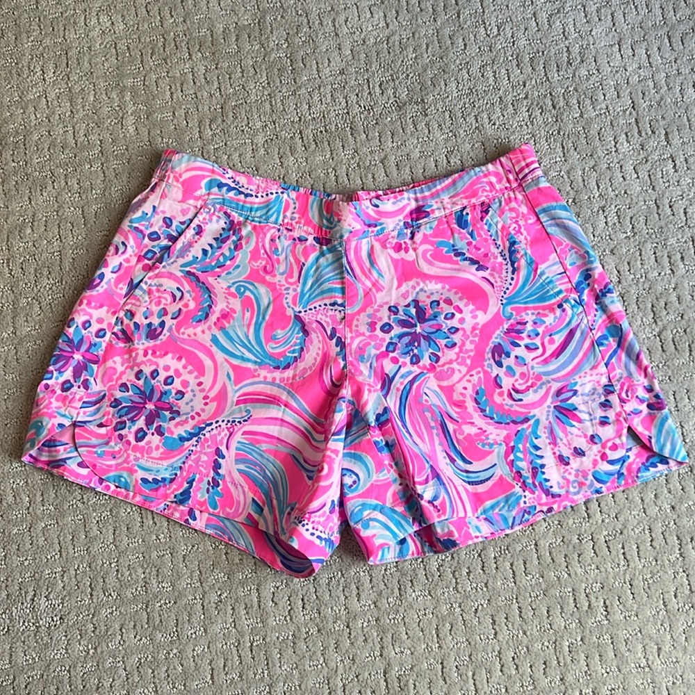 Lilly Pulitzer 5" Ocean View Pull-On Shorts XS